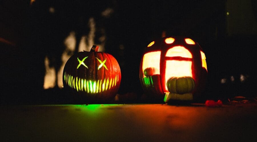 lighted jack o lantern ornament