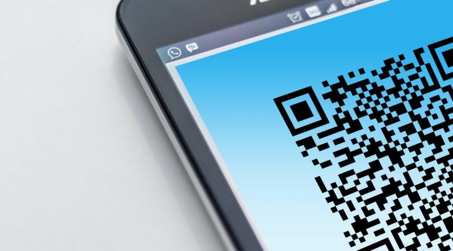 qr code on screengrab