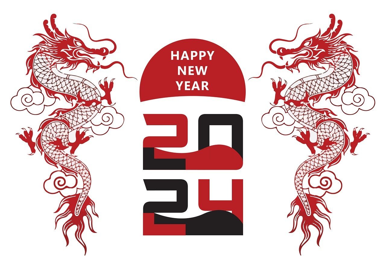 new year, 2024, dragon