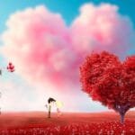 san valentin, valentine's day, love, heart, fantasy, clouds, couple, nature, lovers, together, relationship