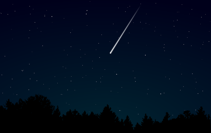 shooting star, sky, night, nature, dark, bola de fuego,stars, meteor, night sky, starry, woods, darkness